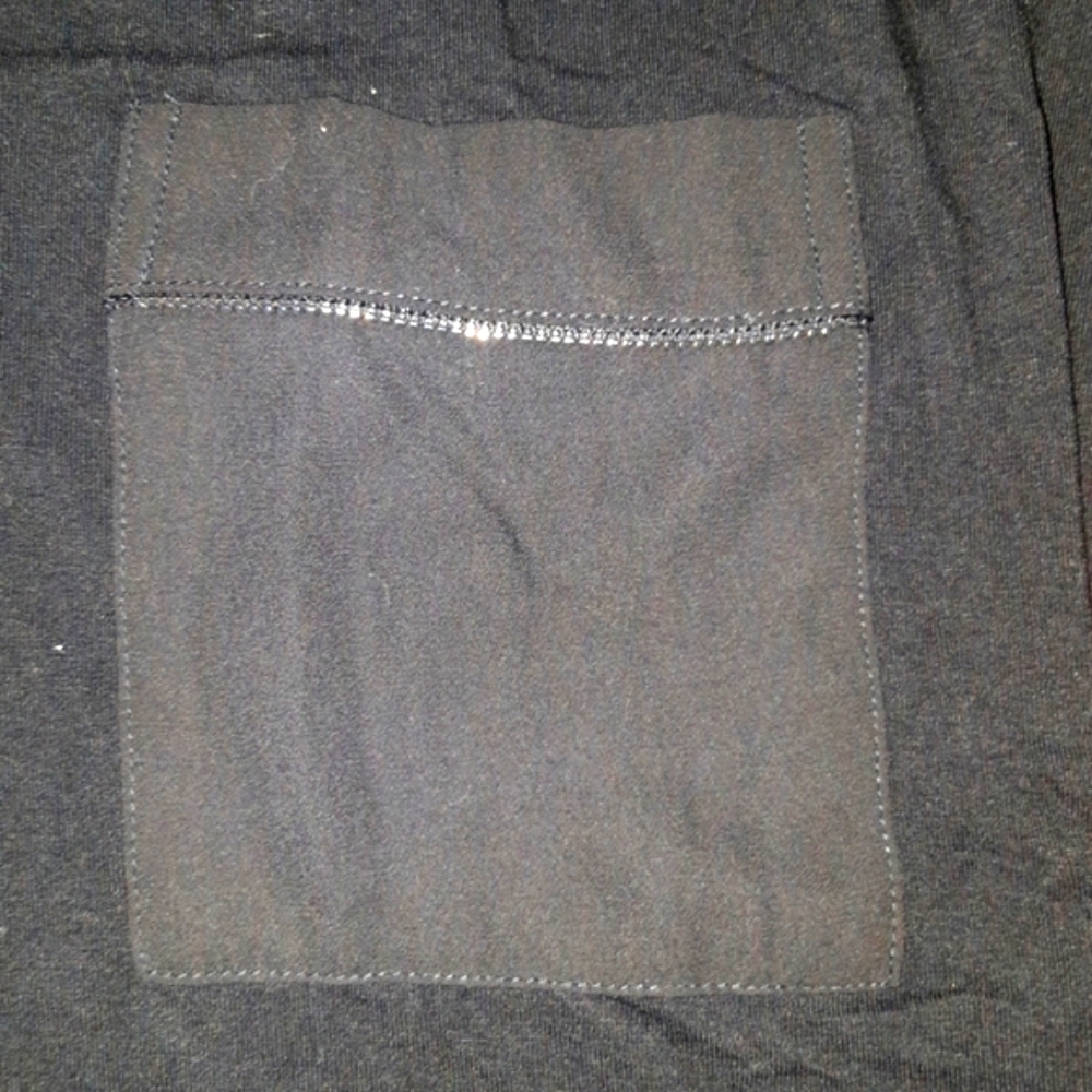 (M)🎀DEX🎀 Sheer with Pocket Black Top Ptp19"×L26.5" - Picture 3 of 7